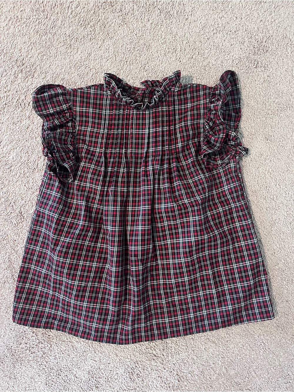 Victoria Dunn Plaid Holiday Top